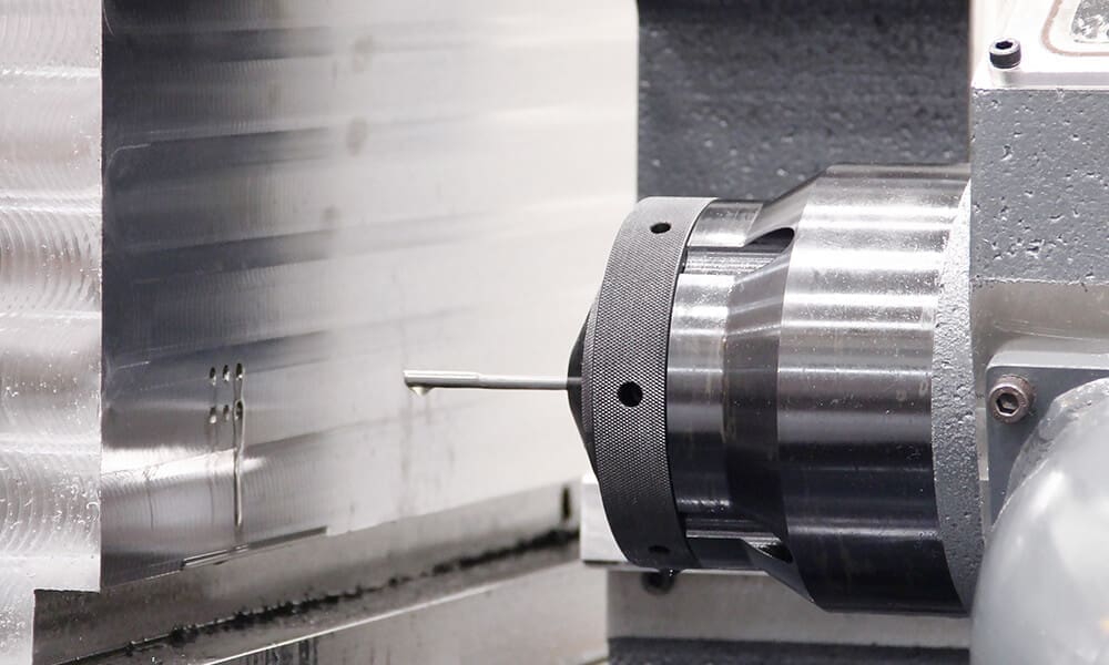 gundrilling into mold block